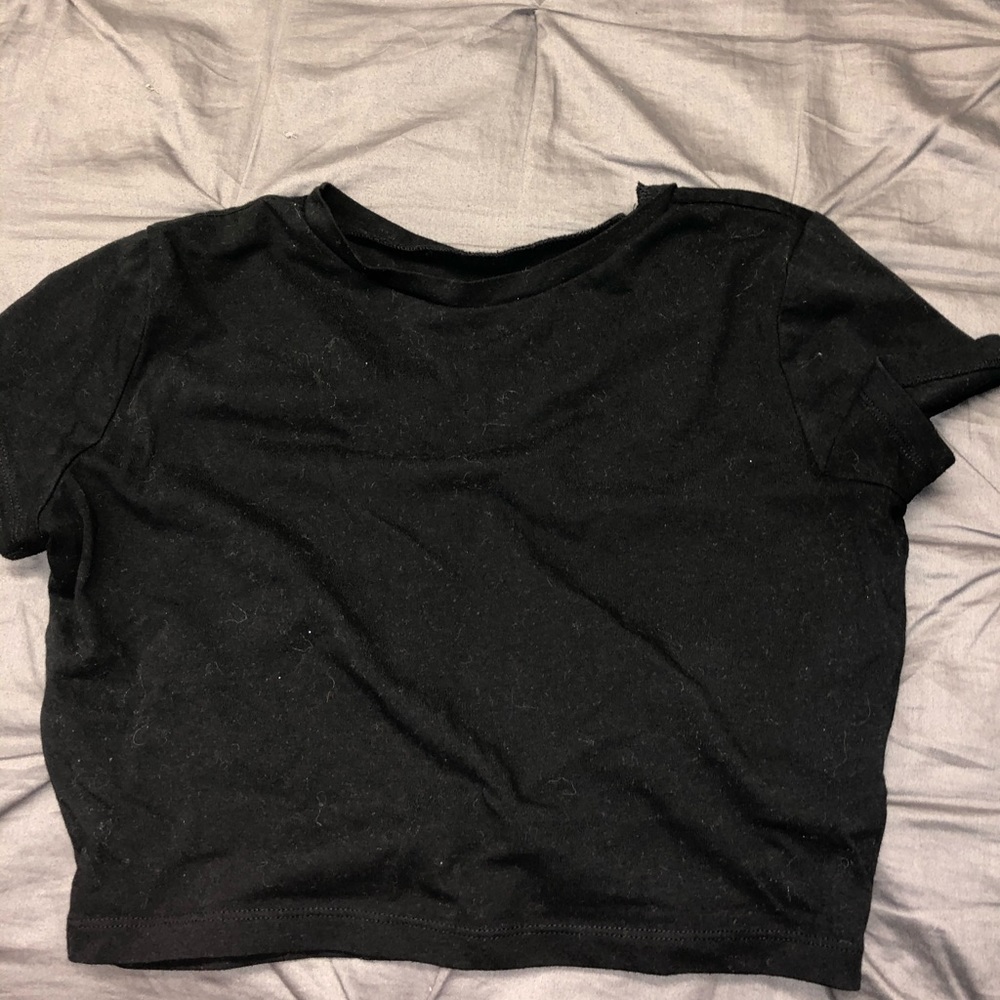 Black crop top
